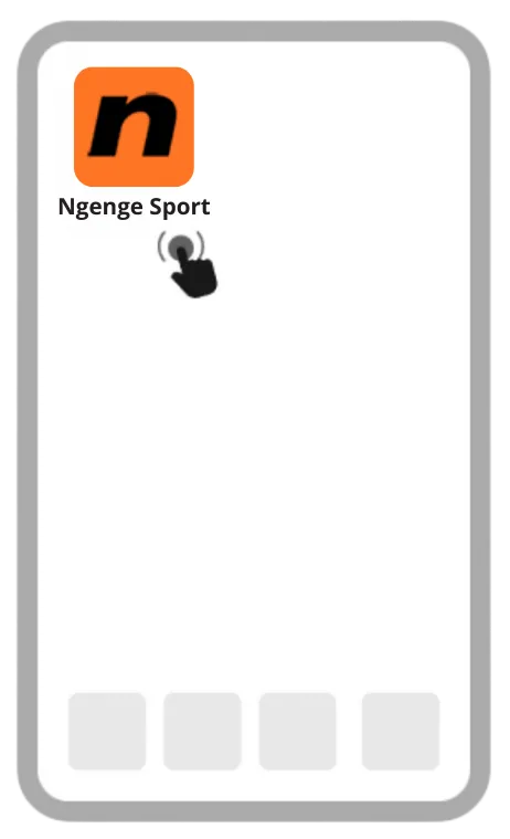 Icône Ngenge Sport sur l'écran d'accueil de l'iPhone